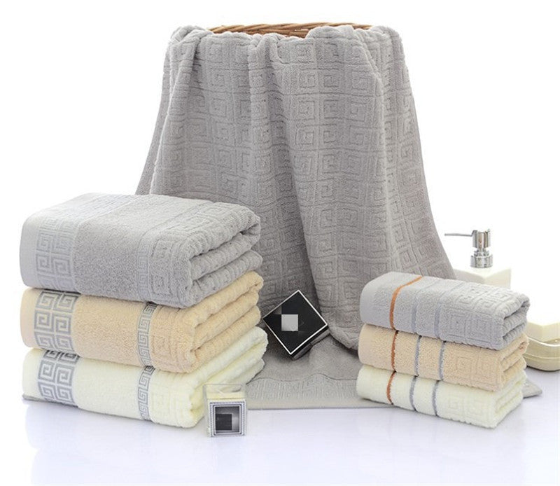 Grid Bath Towel Set